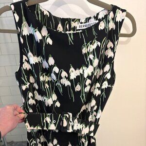 Bernadette Belted Floral Dress Size 38